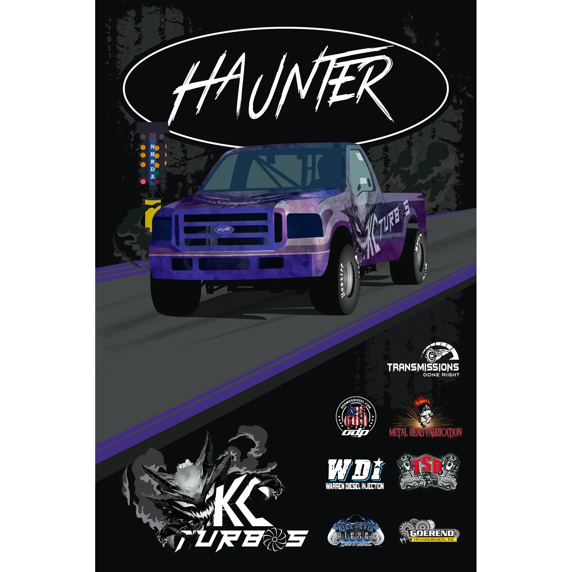 HAUNTER Racetruck - T-shirt - Image 2